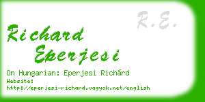 richard eperjesi business card